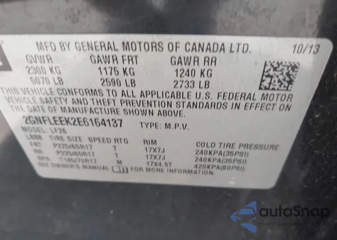 2014 Chevrolet Equinox Ls from USA, damaged, VIN 2GNFLEEK2E6164137